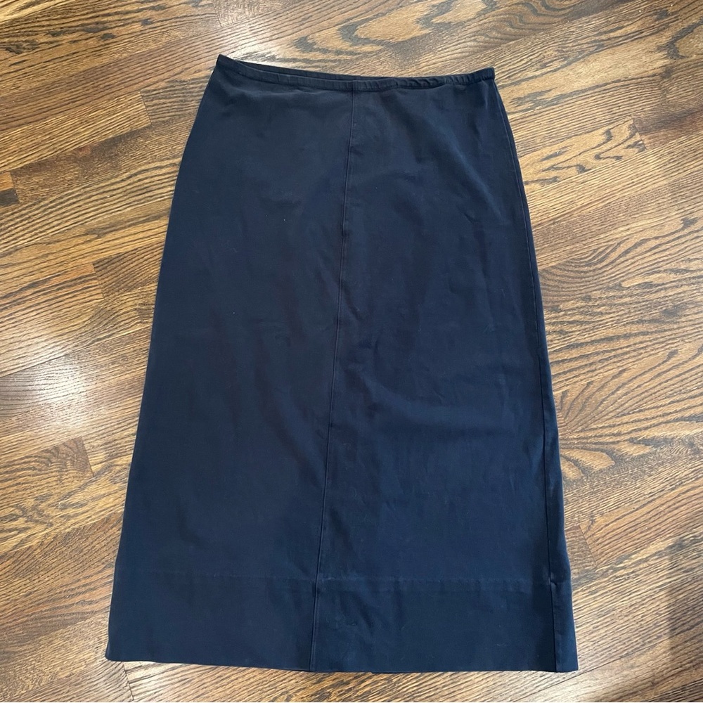 PATAGONIA Black Organic Cotton Blend Stretchy Maxi Skirt